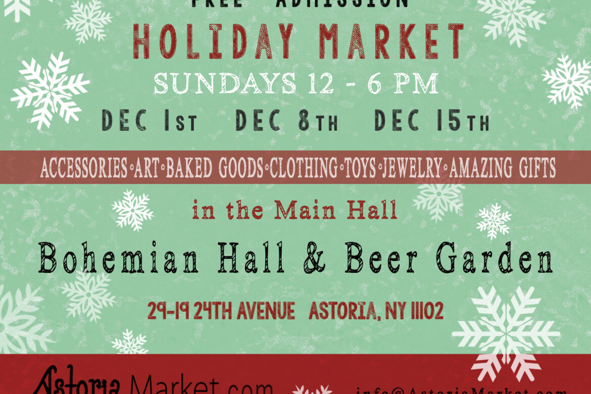 Astoria Holiday Market At Bohemian Hall Beer Garden Qedc